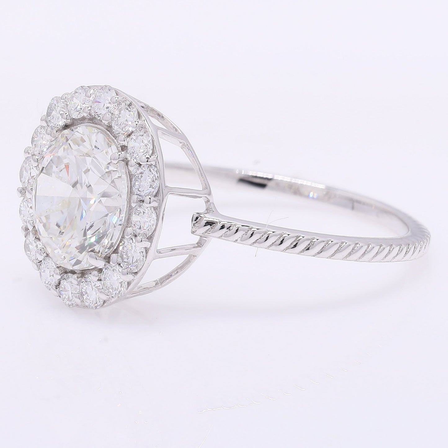 2.50 Carats Lab Grown Diamond 14K Gold Ring