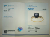 2.58 Ct Cushion Natural Spinel 14K Gold Ring