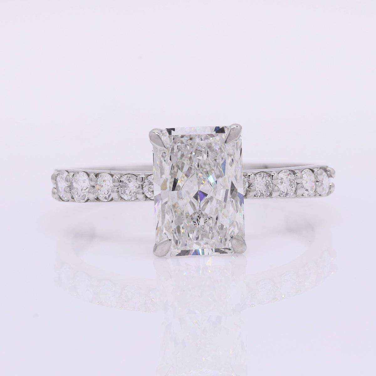 2.07 Carats Lab Grown Diamond 950 Platinum Ring