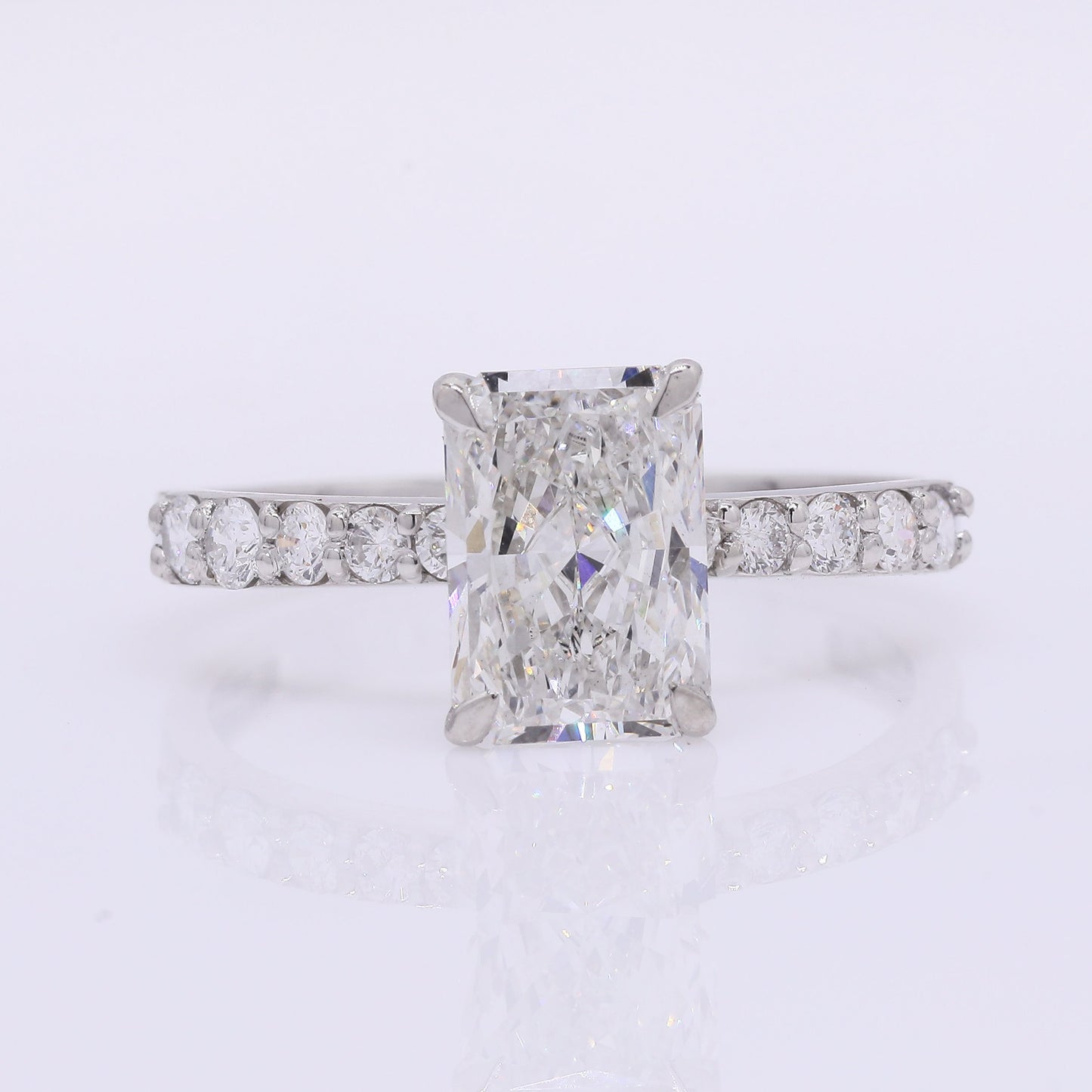 2.07 Carats Lab Grown Diamond 950 Platinum Ring