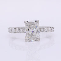 2.07 Carats Lab Grown Diamond 950 Platinum Ring