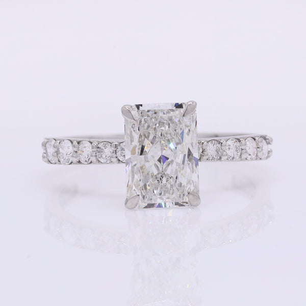 2.07 Carats Lab Grown Diamond 950 Platinum Ring