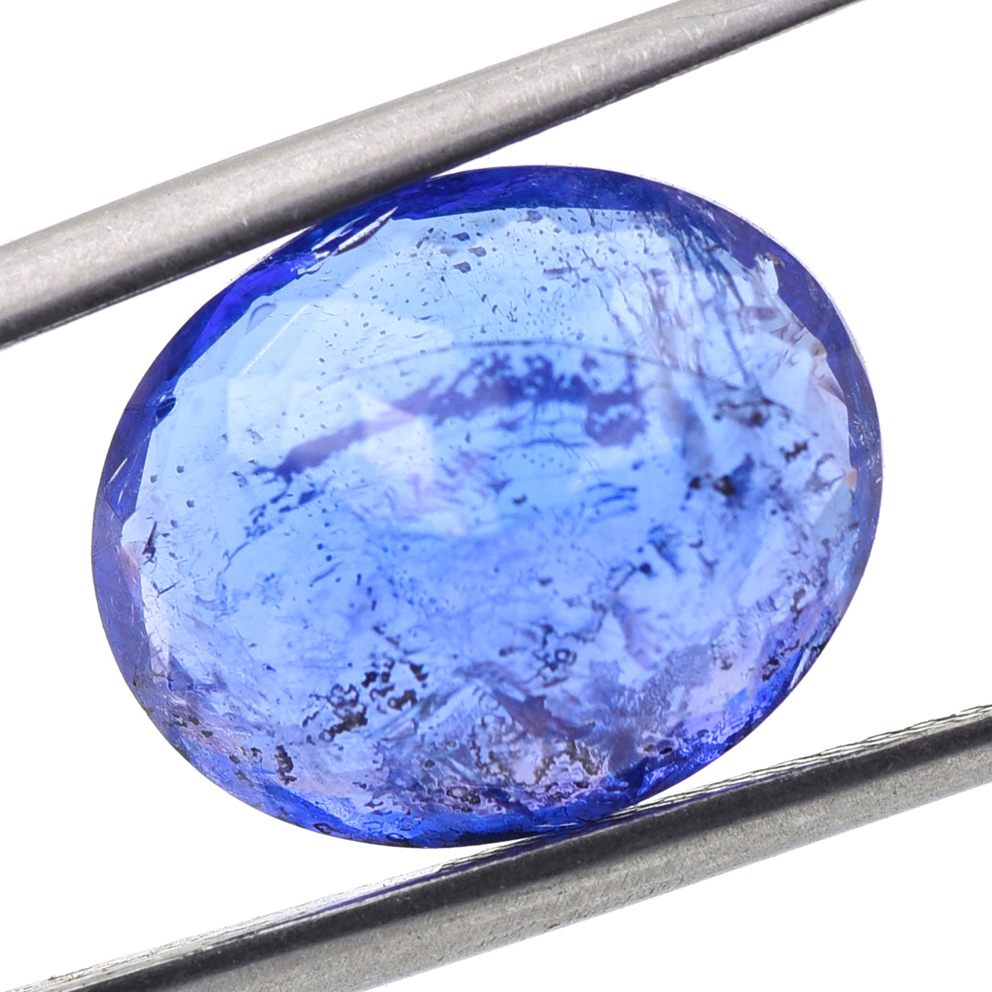 9.66 Natural Zoisite Tanzanite Oval Mixed Cut Gemstone