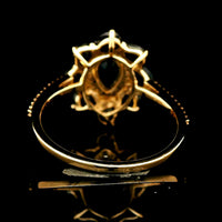 2.71 Ct Pear Sapphire 14K Gold Ring