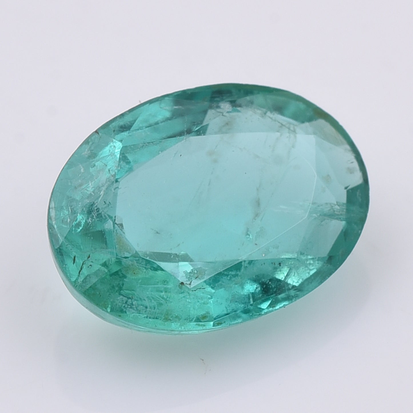 1.45 Natural Beryl Emerald Oval Mixed Cut Gemstone
