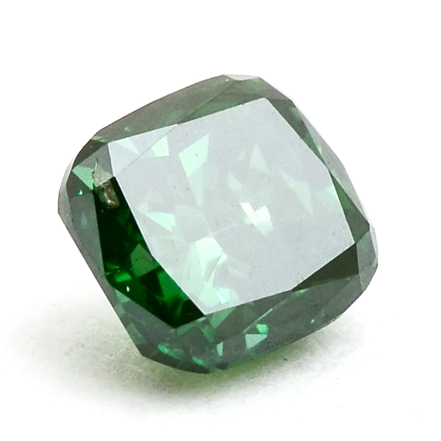 0.26 Green Diamond Cushion Loose Diamond