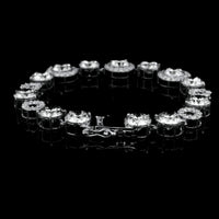 29.68 Carats Lab Grown Diamond 14K Gold Bracelet