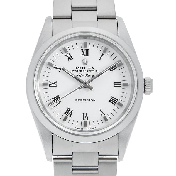 Rolex Air-King 14000 White Center Roman W Serial Pre-Owned Men's
