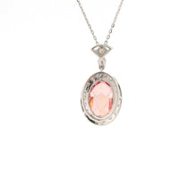 3.66 Carats Pink Lab Grown Diamond 14K Gold Pendant