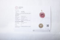 16.04 Ct Oval Mixed Cut Natural Corundum Ruby 14K Gold Pendant
