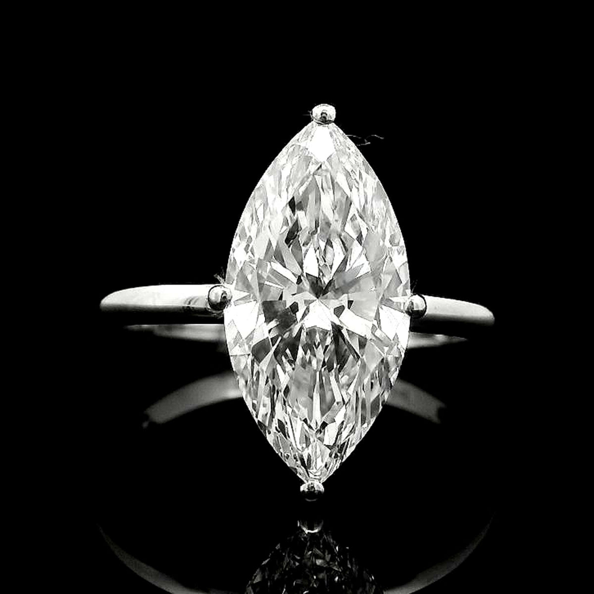 3.03 Carats Lab Grown Diamond 950 Platinum Ring