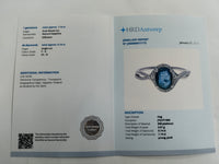 1.28 Ct Oval Mixed Cut Natural Sapphire 950 Platinum Ring