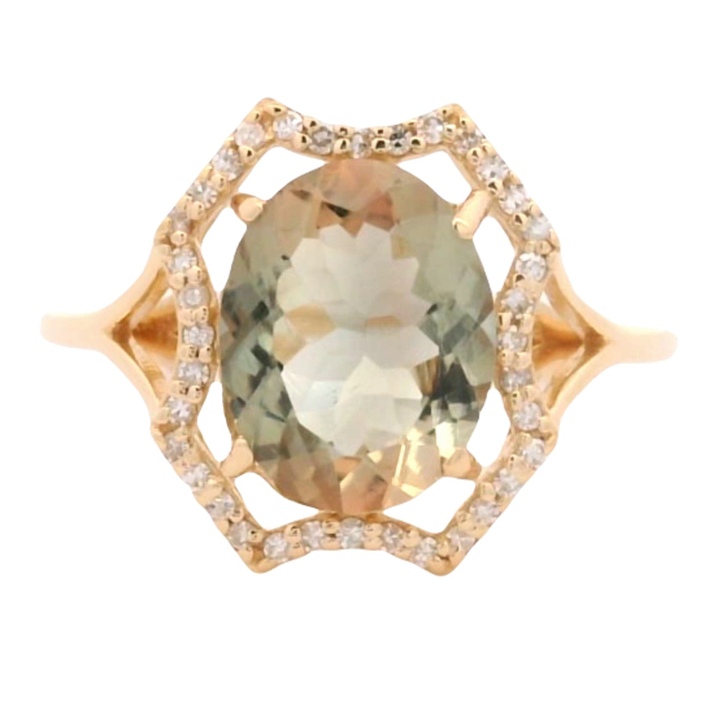 1.93 Ct Oval Oregon Sunstone 14K Gold Ring