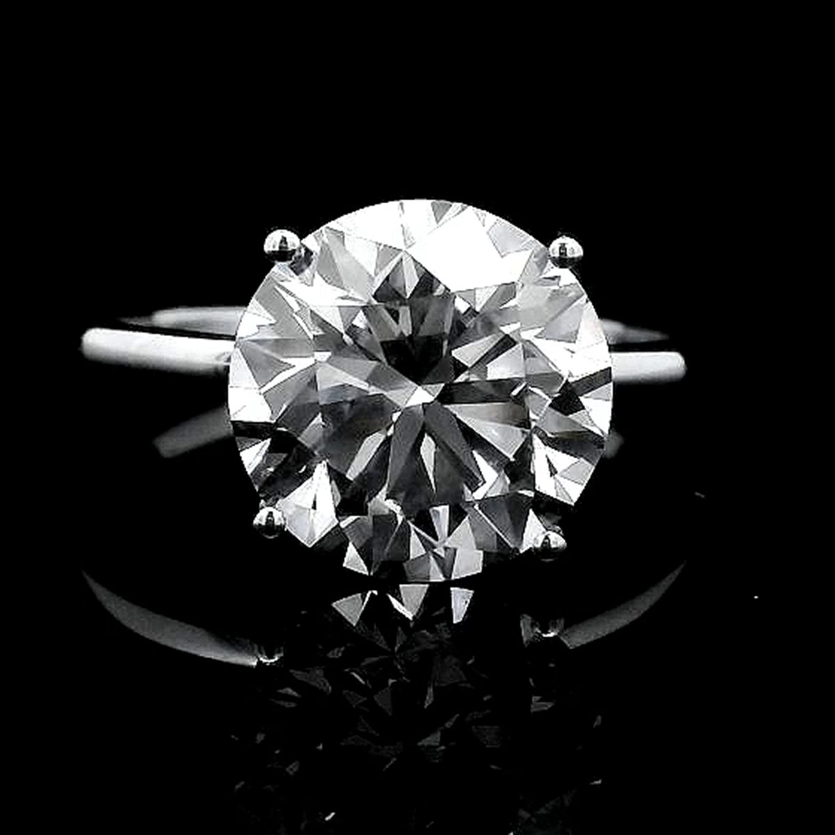 4.09 Carats Lab Grown Diamond 14K Gold Ring