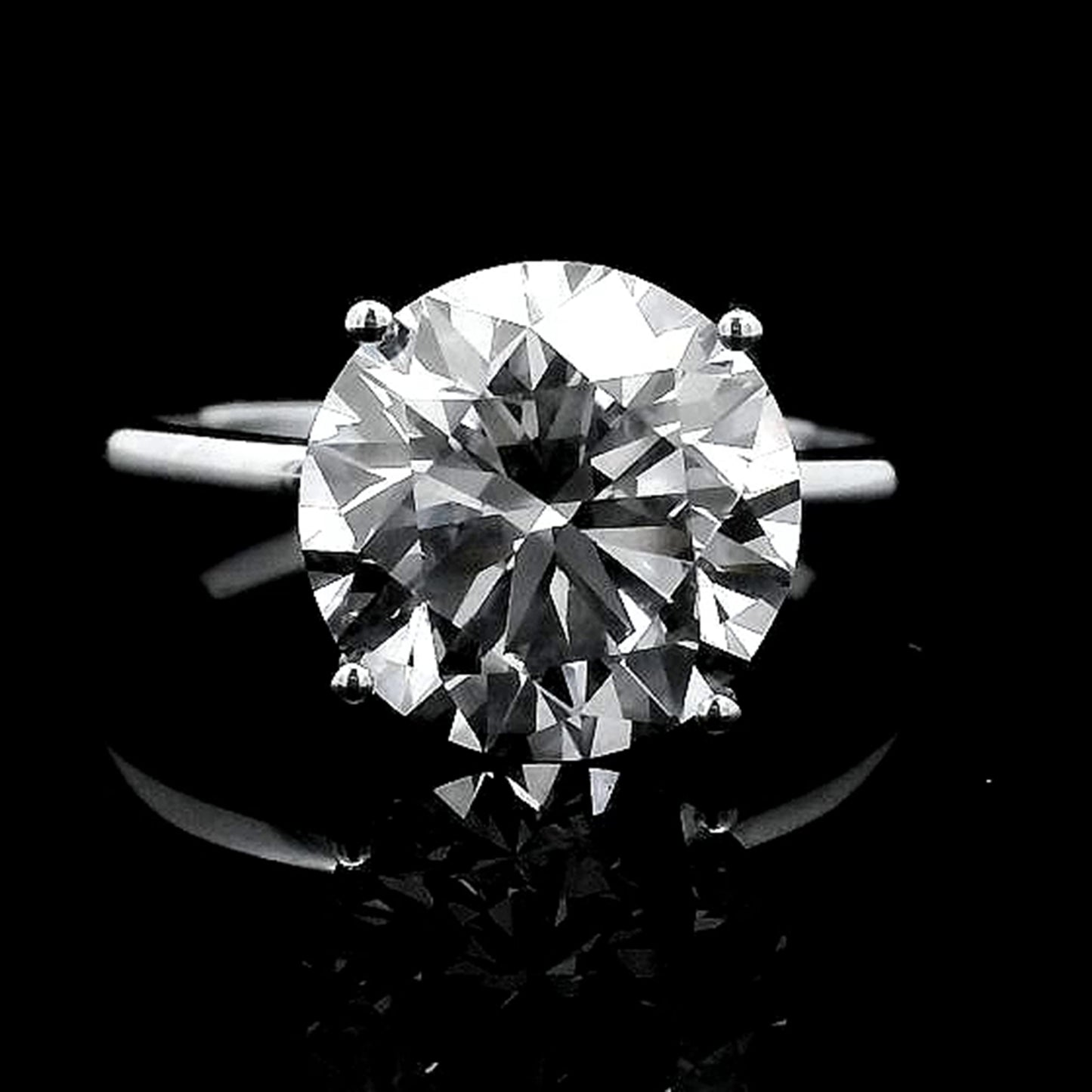 4.09 Carats Lab Grown Diamond 14K Gold Ring