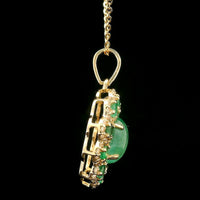 1.94 Ct Oval Emerald 14K Gold Pendant