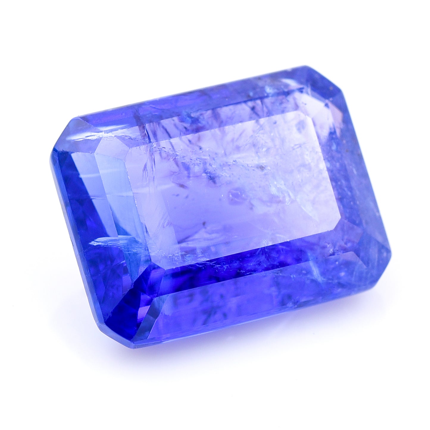 10.54 Natural Zoisite Tanzanite Emerald Cut Gemstone