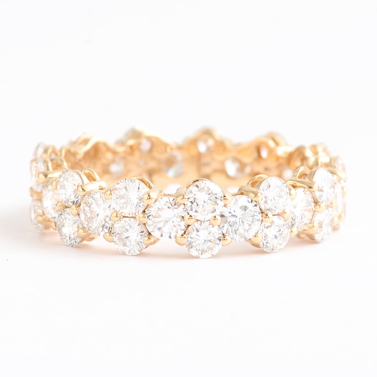 3.08 Carats Lab Grown Diamond 14K Gold Ring