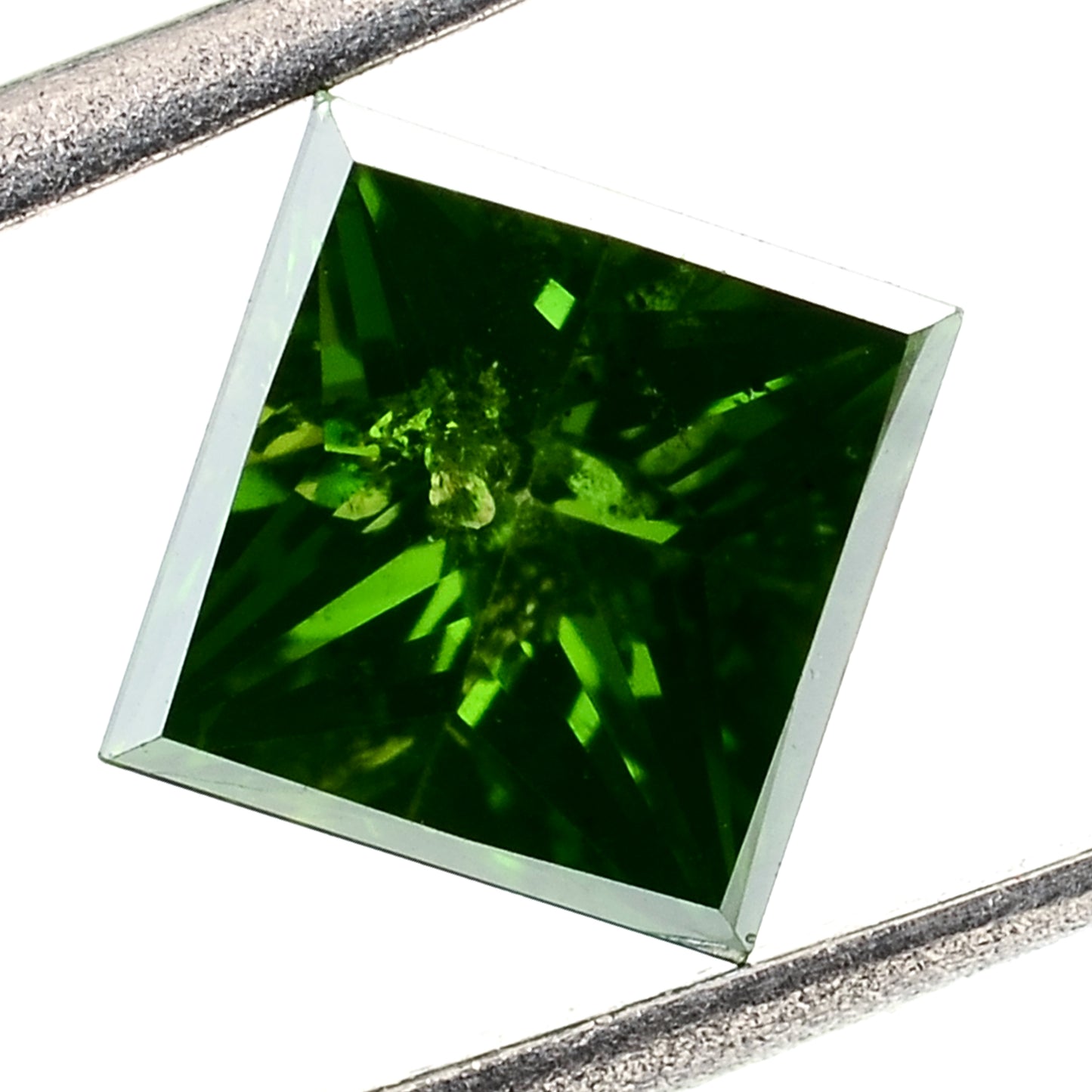 0.61 Green Diamond Sqaure Loose Gemstone