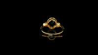 3.13 Ct Oval Natural Sapphire 14K Gold Ring
