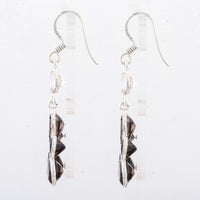 12.05 Ct Smoky Quartz 925 Sterling Silver Earrings
