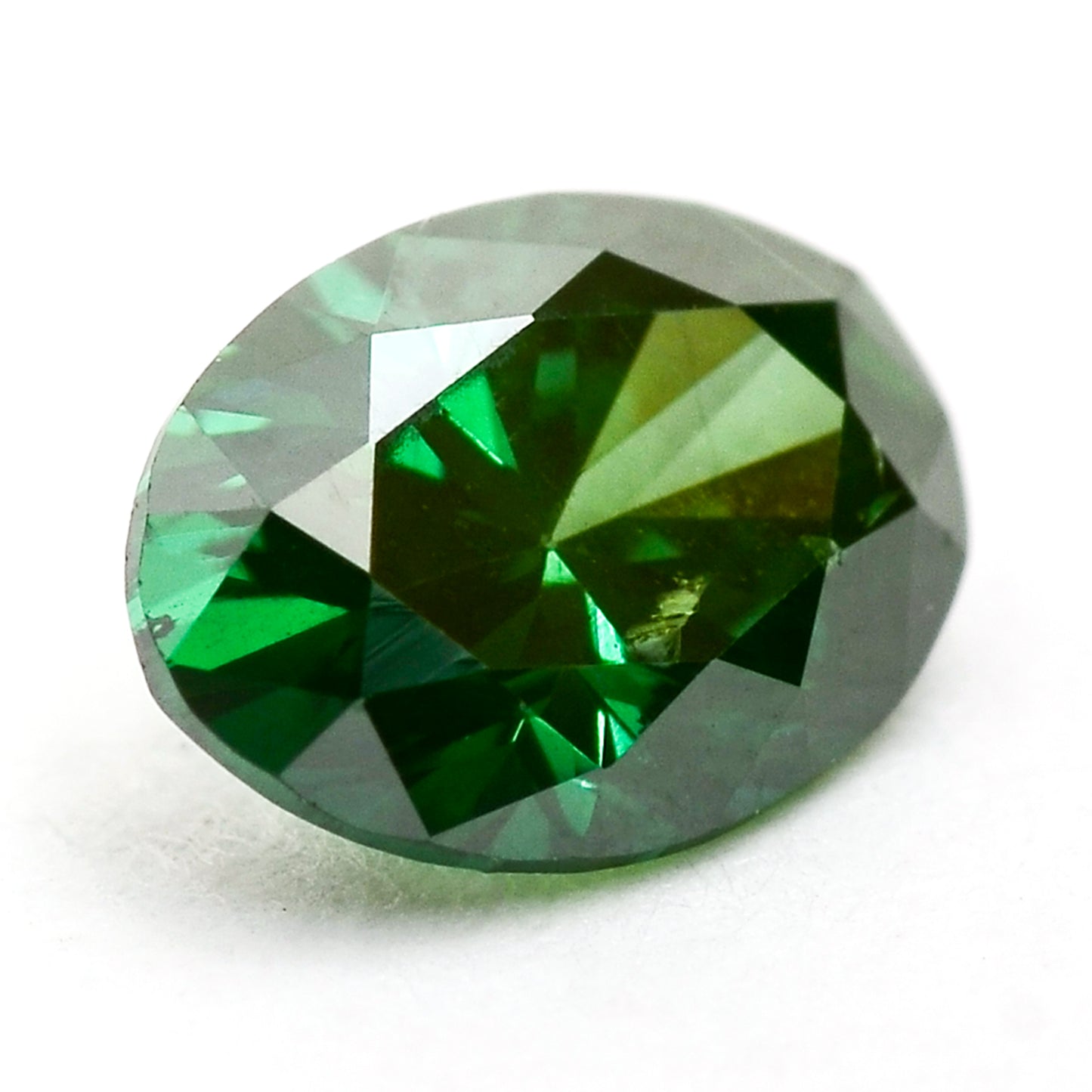 0.35 Green Diamond Oval Loose Diamond