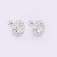 5.88 Carats Lab Grown Diamond 14K Gold Earrings