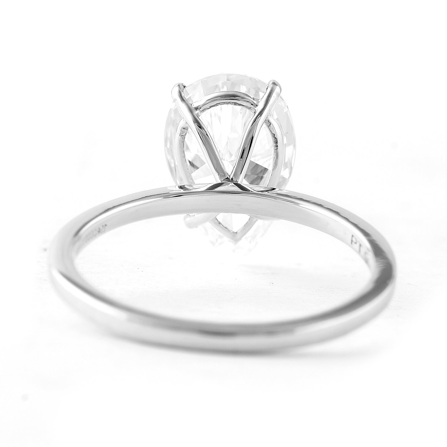 3.02 Carats Lab Grown Diamond 950 Platinum Ring