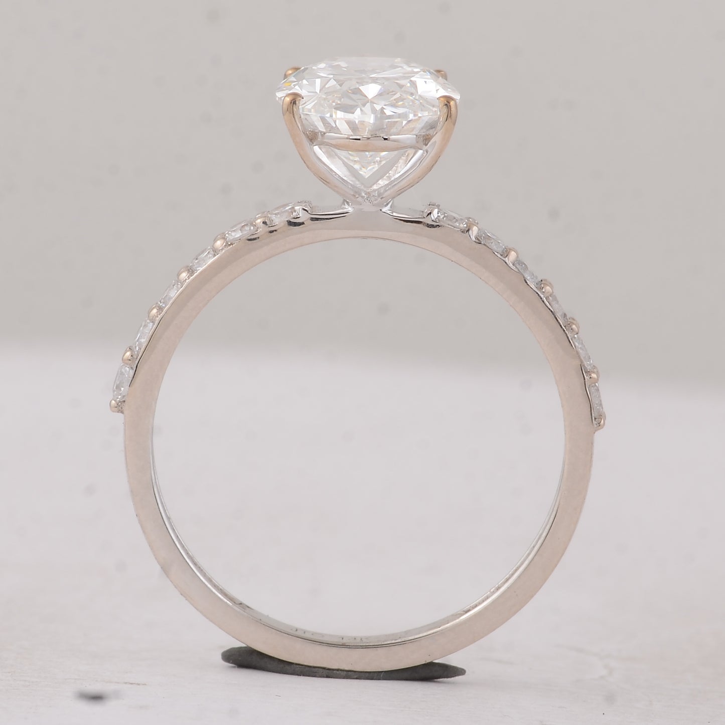 2.84 Carats Lab Grown Diamond 14K Gold Ring