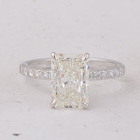 3.35 Carats Lab Grown Diamond 14K Gold Ring
