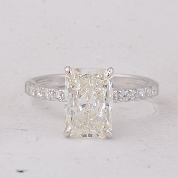 3.35 Carats Lab Grown Diamond 14K Gold Ring