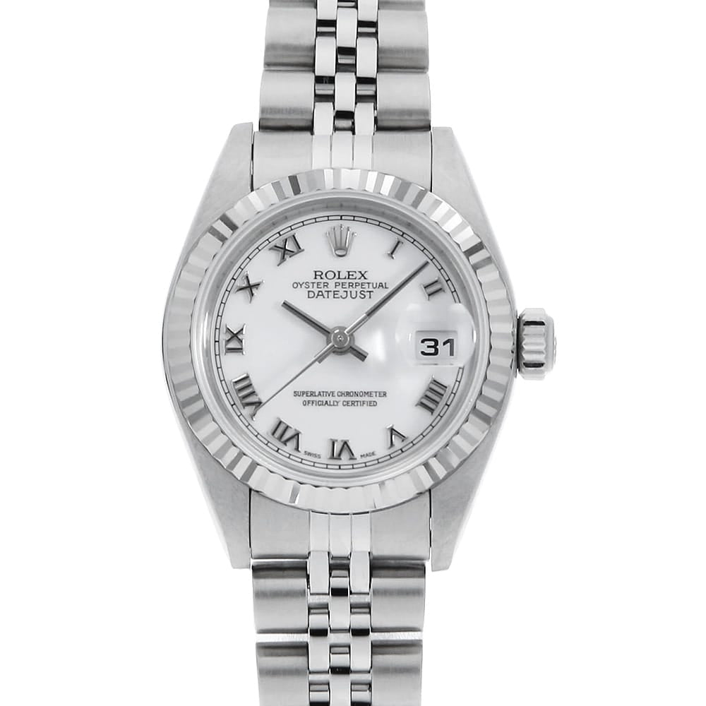 Rolex Datejust 79174 White Roman P Series Pre-owned Women's