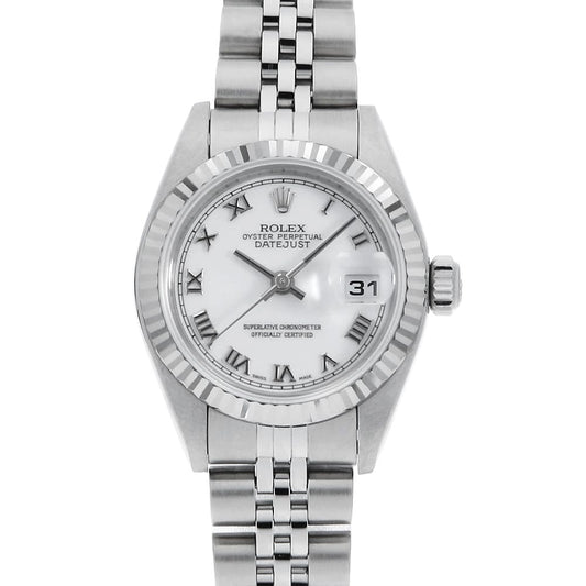 Rolex Datejust 79174 White Roman P Series Pre-owned Women's