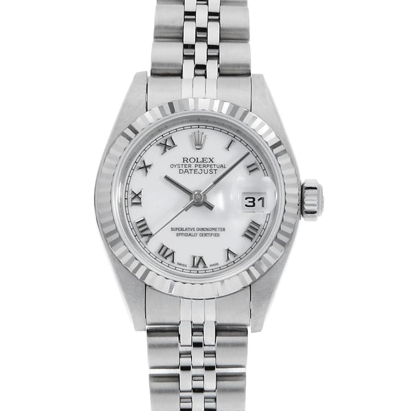 Rolex Datejust 79174 White Roman P Series Pre-owned Women's