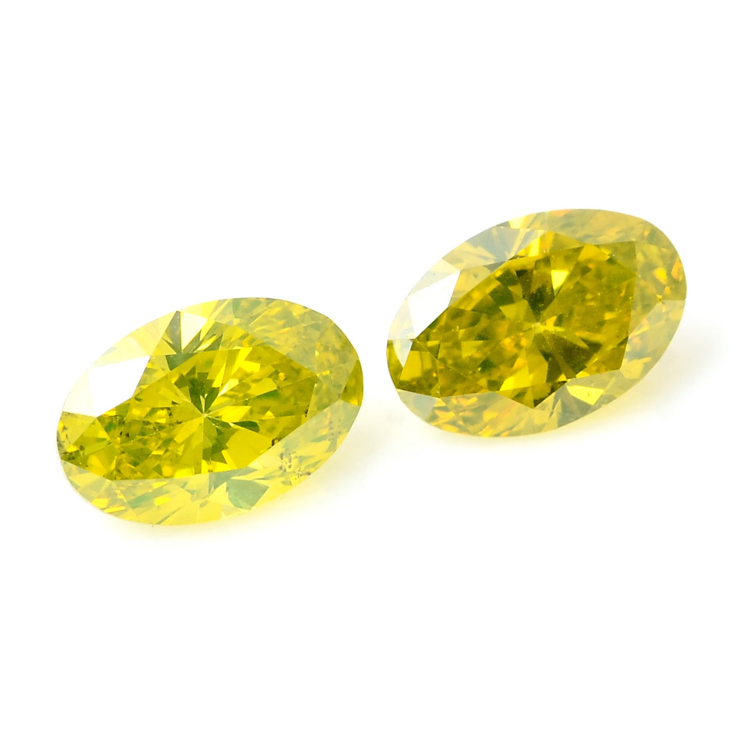 0.69 Carat Yellow Diamond Oval Loose Gemstone