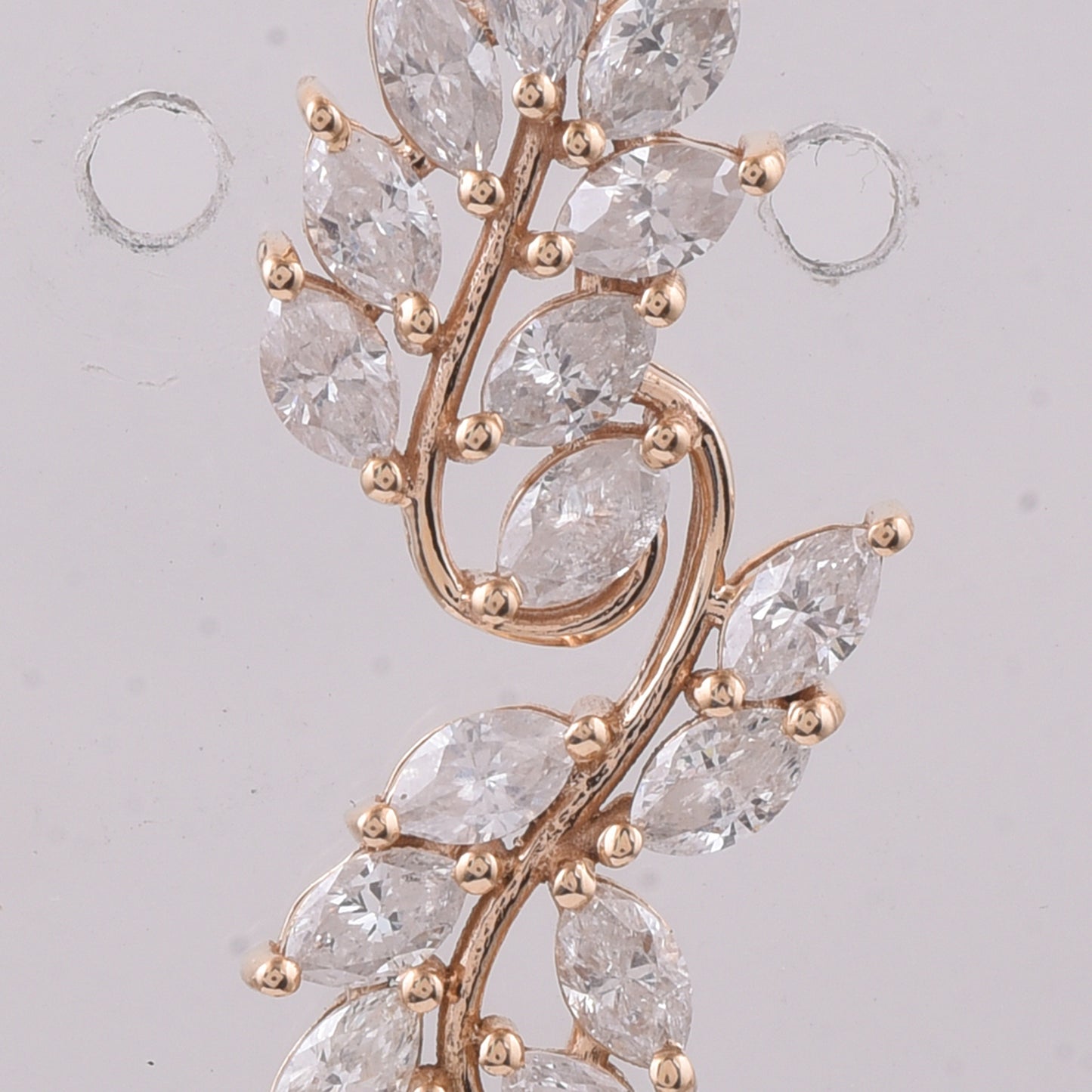 1.07 Ct Marquise Natural Diamond 14K Gold Pendant