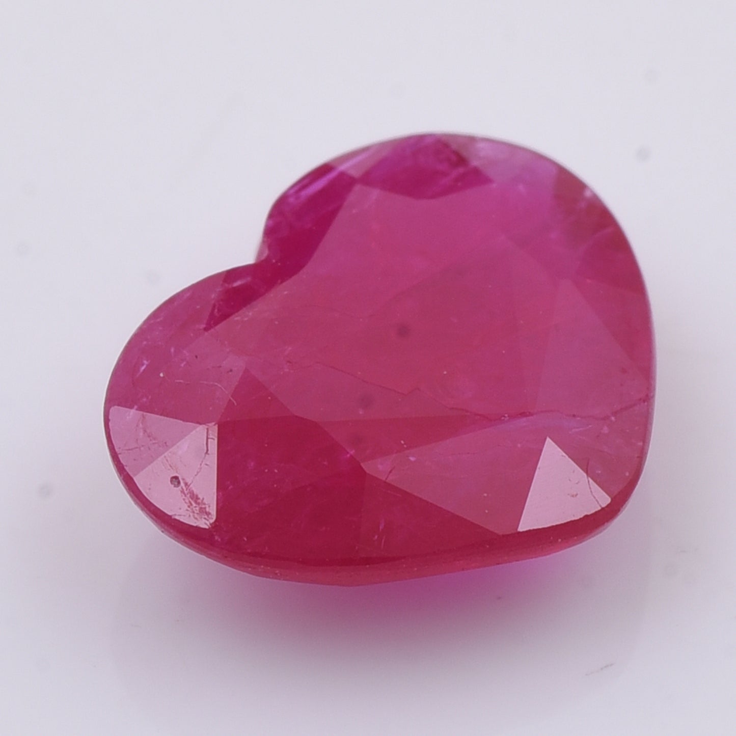 2.56 Natural Corundum Ruby Heart Mixed Cut Gemstone