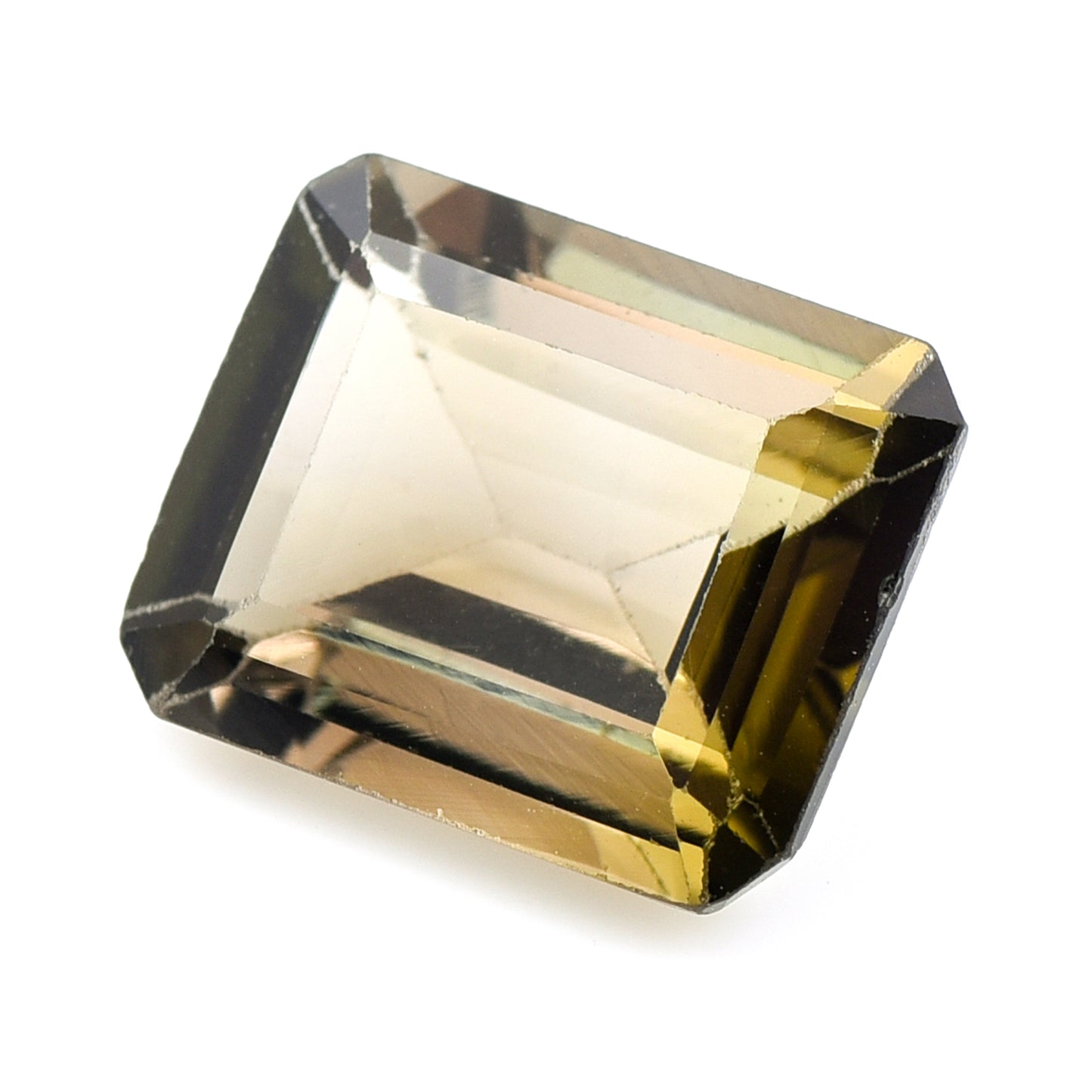4.13 Natural Tourmaline Verdelite Emerald Cut Gemstone