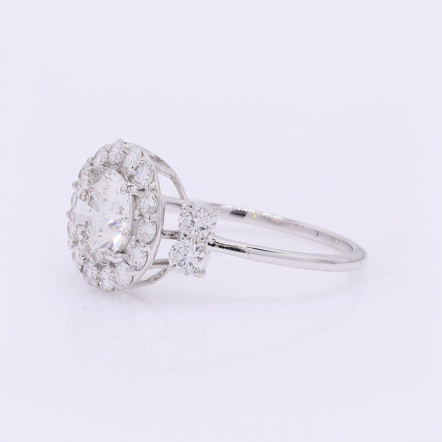 2.09 Carats Lab Grown Diamond 14K Gold Ring