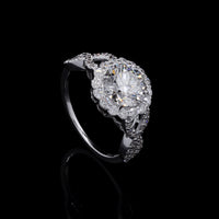 2.88 Carats Lab Grown Diamond 14K Gold Ring