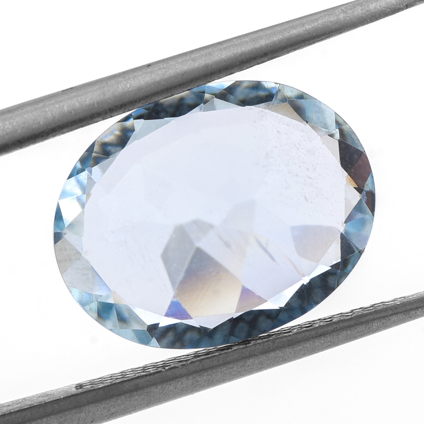 4.1 Natural Beryl Aquamarine Oval Mixed Cut Gemstone