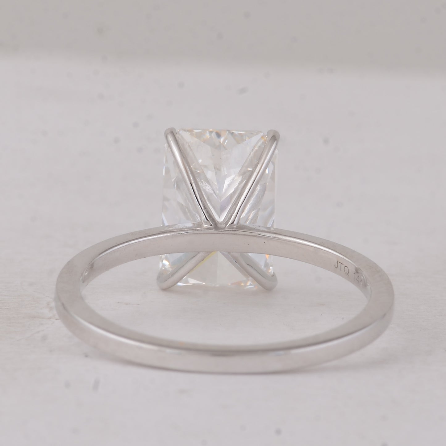 3.01 Carats Lab Grown Diamond 14K Gold Ring