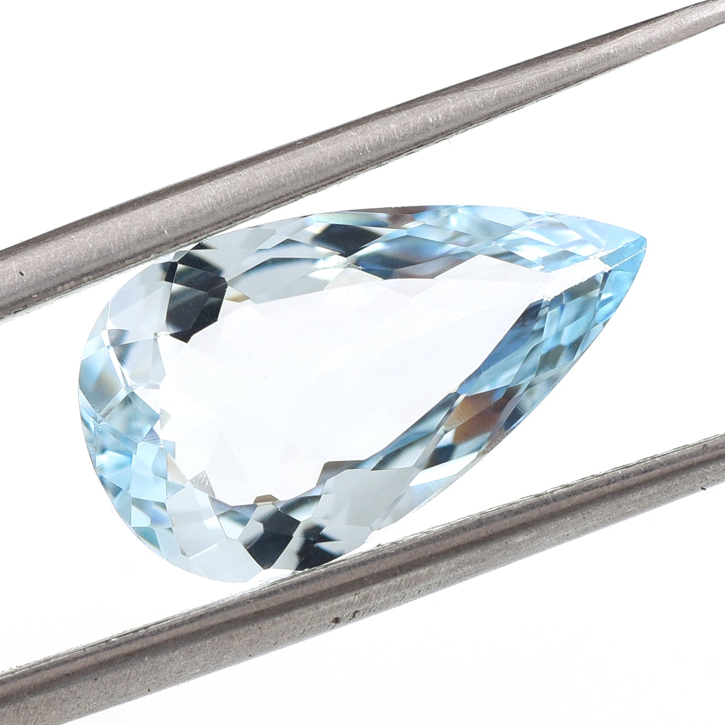 2.94 Natural Beryl Aquamarine Pear Mixed Cut Gemstone