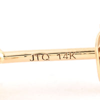 2.23 Ct Baguette Tourmaline 14K Gold Earrings