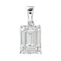 4.07 Carats Lab Grown Diamond 14K Gold Pendant
