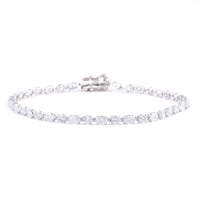 4.59 Carats Lab Grown Diamond 14K Gold Bracelet