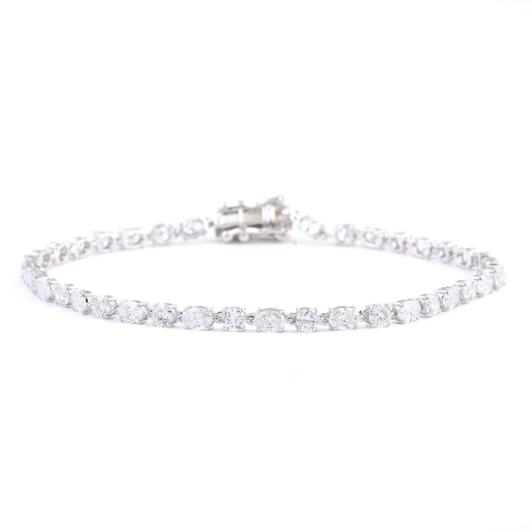 4.59 Carats Lab Grown Diamond 14K Gold Bracelet