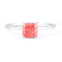 1.11 Carats Pink Lab Grown Diamond 14K Gold Ring