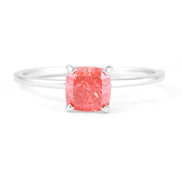1.11 Carats Pink Lab Grown Diamond 14K Gold Ring