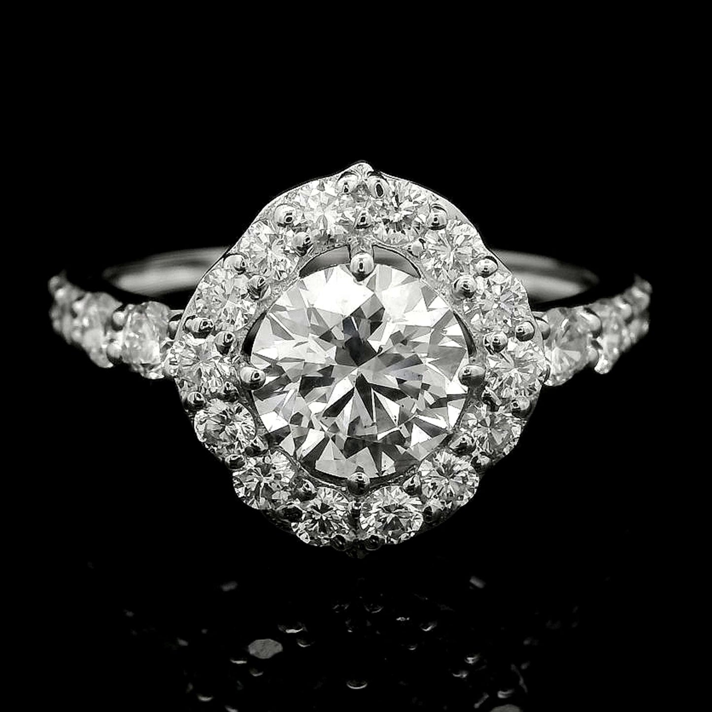 2.06 Carats Lab Grown Diamond 14K Gold Ring